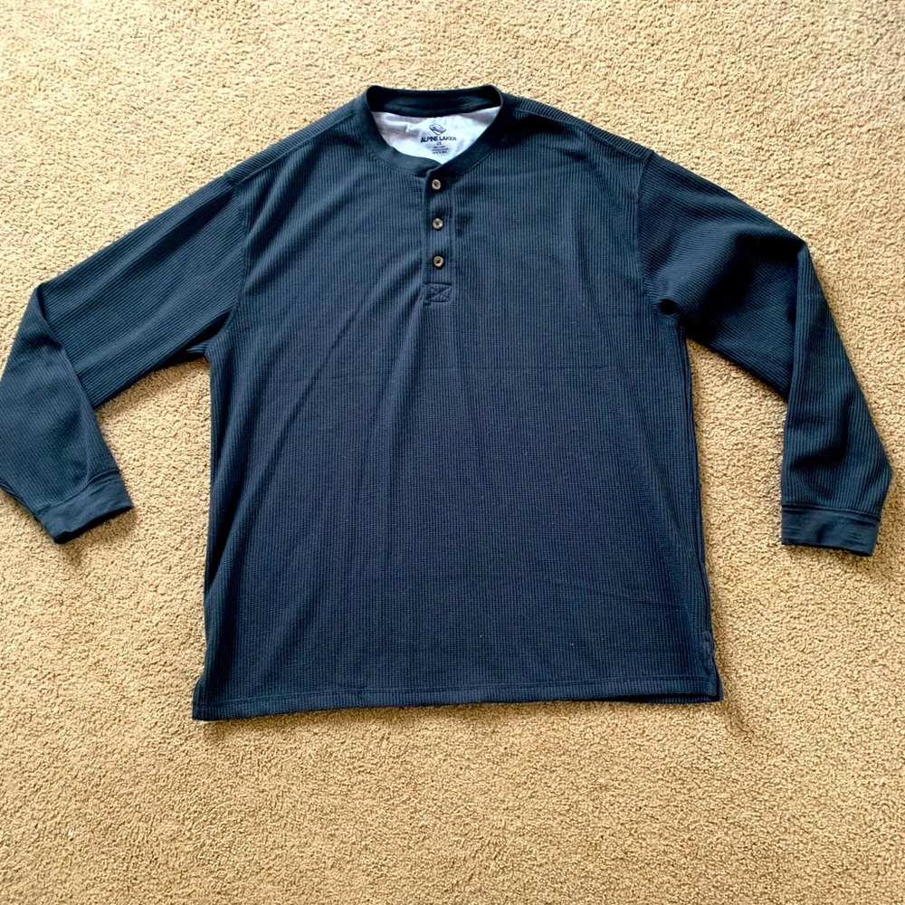 Men’s Long sleeve dress thermal shirt, Alpine Lakes brand